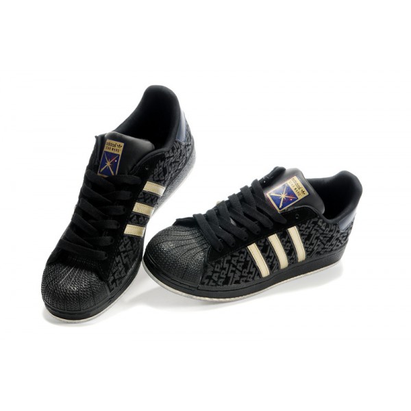 chaussure adidas femme noir et doré